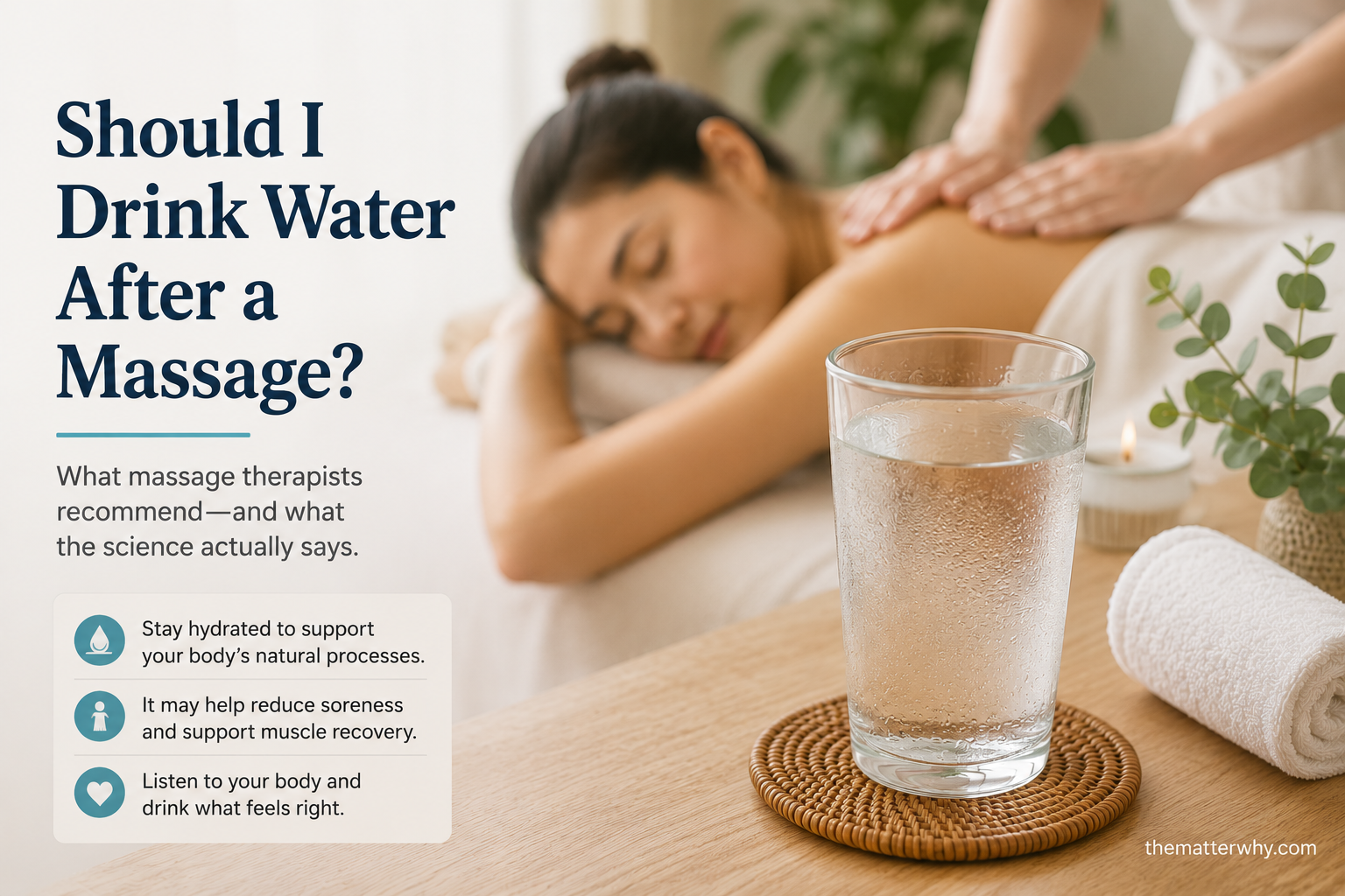 Should I Drink Water After a Massage?